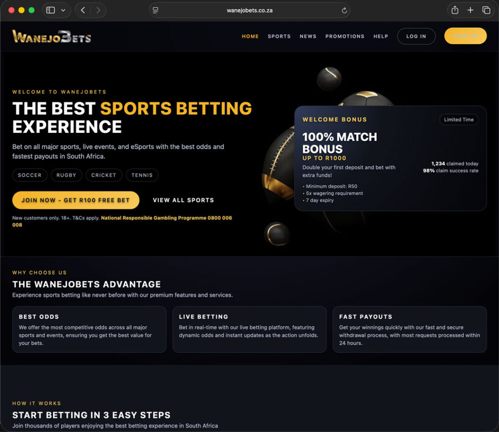 Home betting website